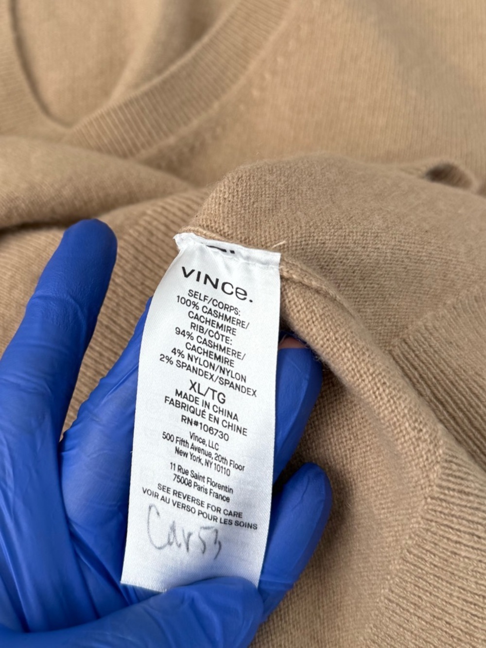 Vince Cashmere Weekend V-Neck Sweater - Picture 9 of 15